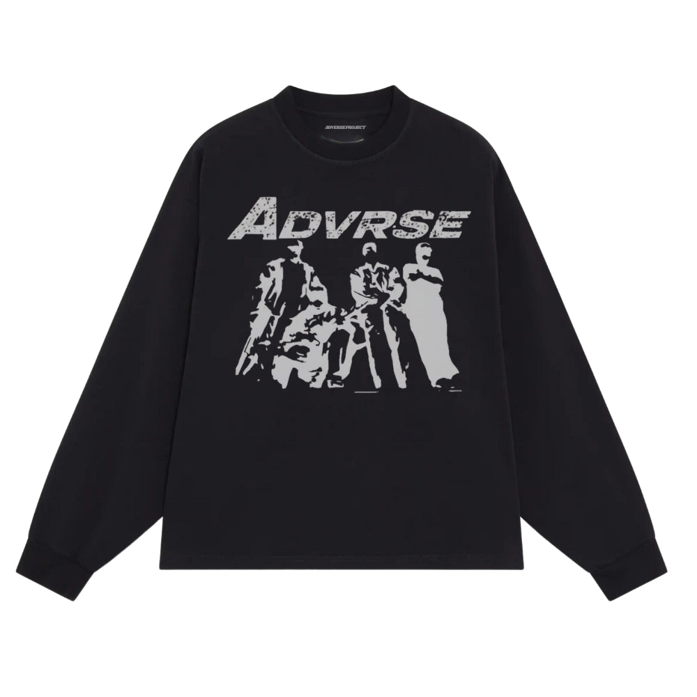 Crew Hood Longsleeve | Black