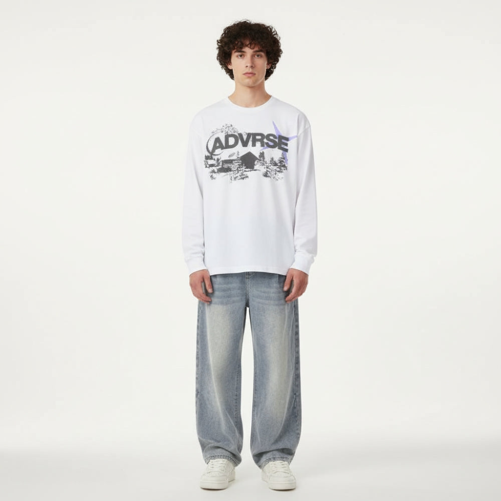 Deep Forest Longsleeve | White