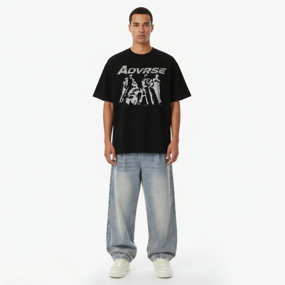 Crew Hood Tee | Black