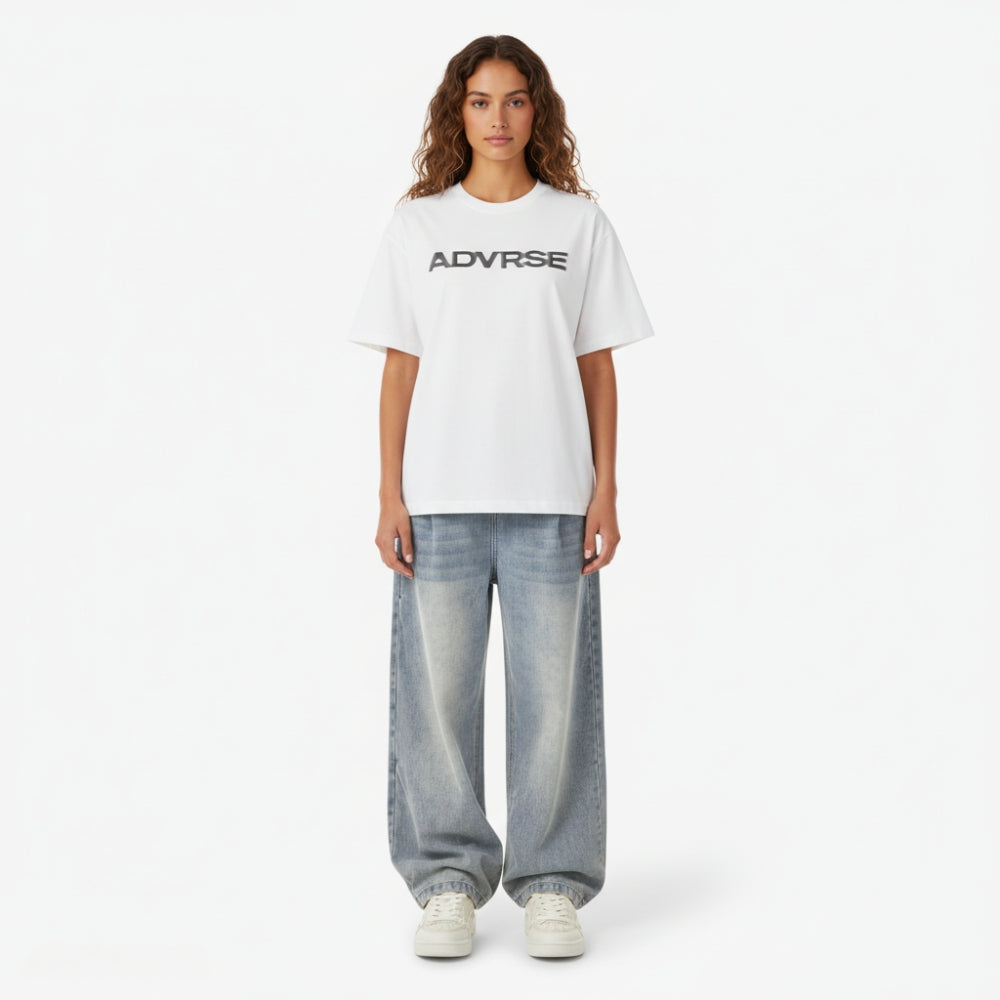 Impact Blur Tee | White