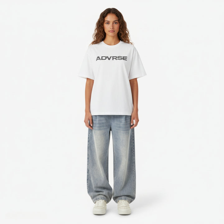 Impact Blur Tee | White