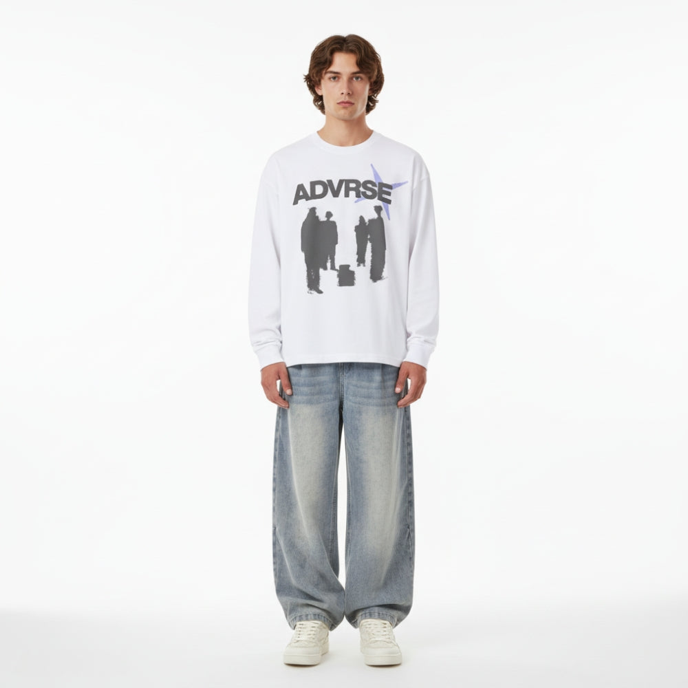 Shadow Huddle Longsleeve | White