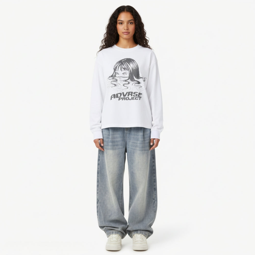 Siren Girl Longsleeve | White