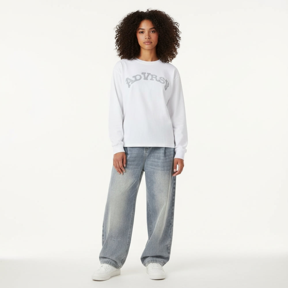'ADVRSE' Longsleeve | White