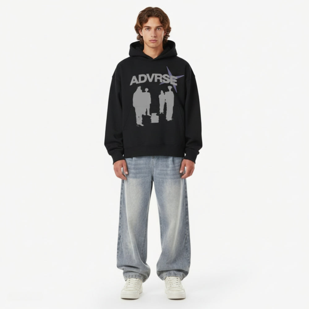 Shadow Huddle Hoodie | Black