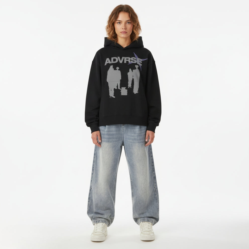 Shadow Huddle Hoodie | Black