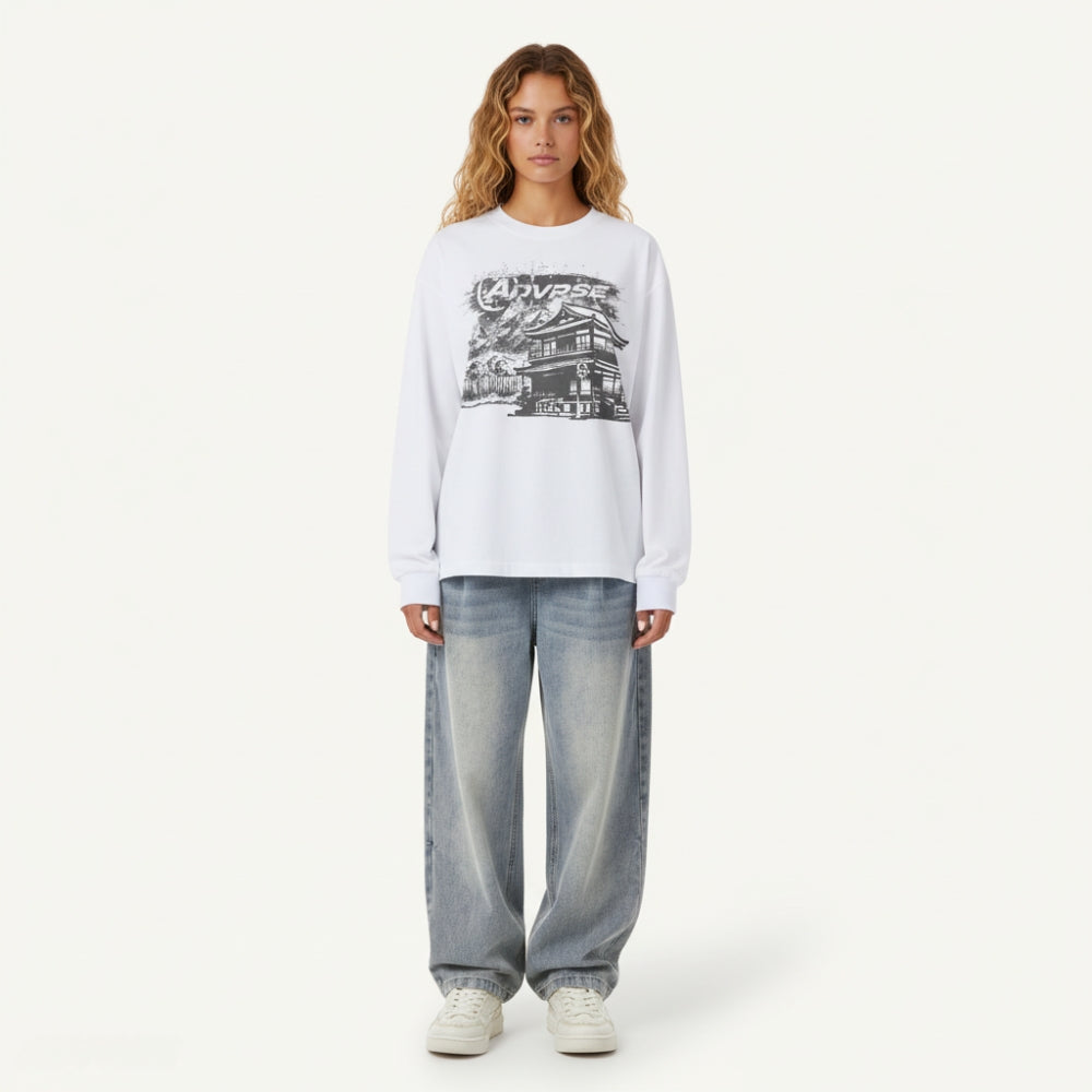 Silent Shrine Longsleeve | White