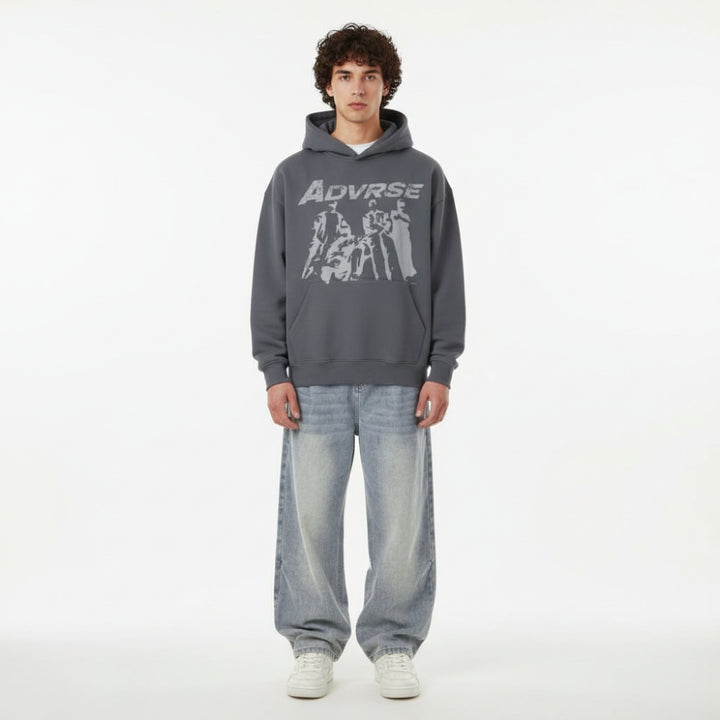 Crew Hood Hoodie | Balck