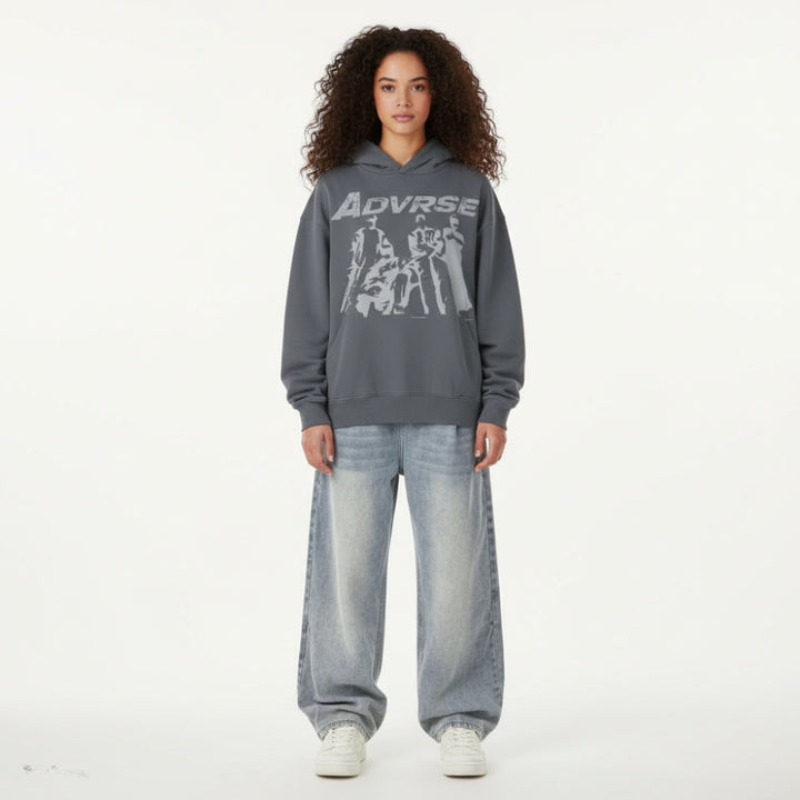 Crew Hood Hoodie | Balck