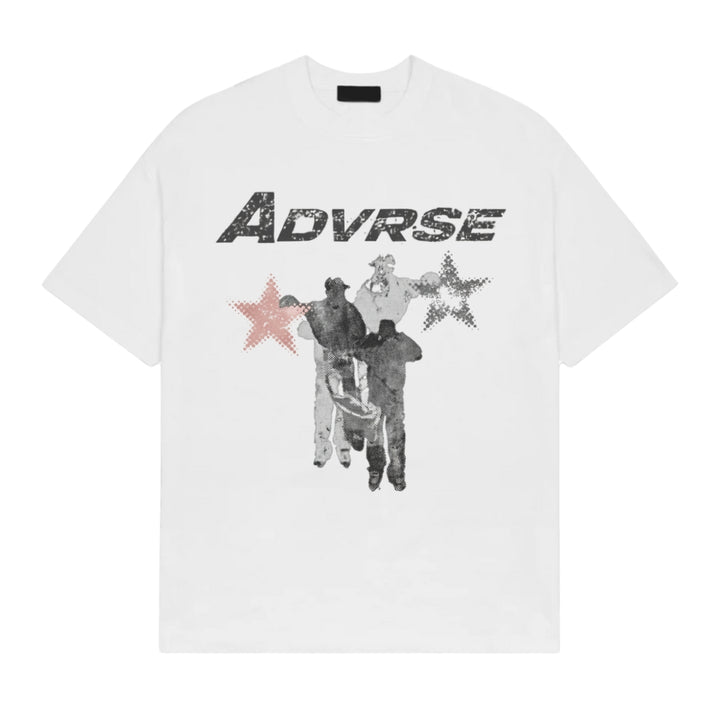 Distressed Stars Tee | White