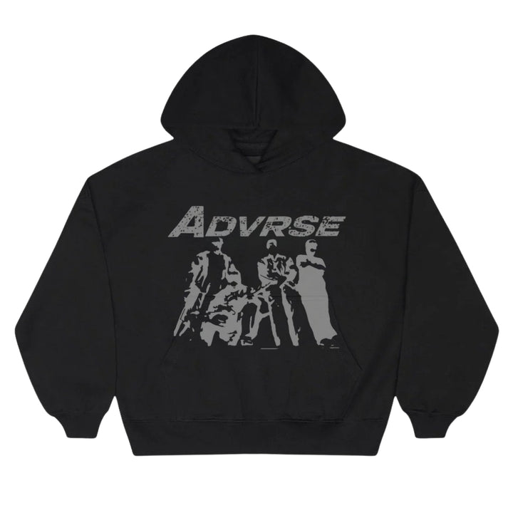 Crew Hood Hoodie | Balck