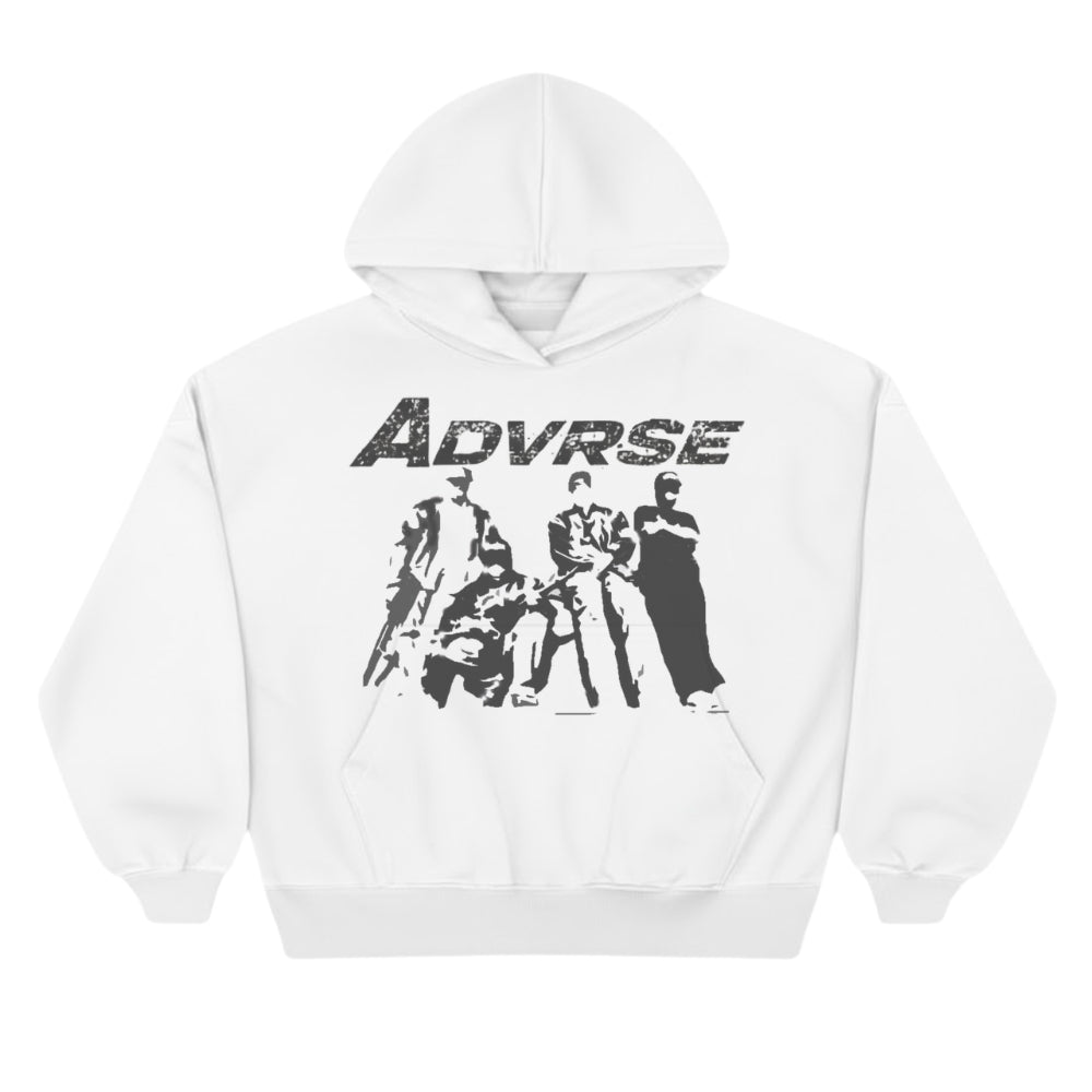 Crew Hood Hoodie | White